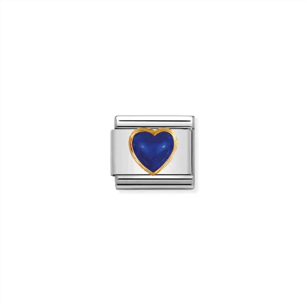 NEW NOMINATION unisex love composable classic links in blue heart